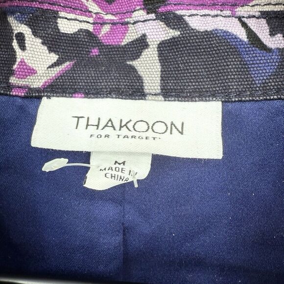 Thakoon For Target Floral Rain Resistant Canvas Coat Size Medium - Picture 3 of 4
